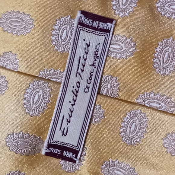 EL CORTE INGLES SILK TIE EMIDIO TUCCI DESIGNER.  CORBATA DE SEDA EL CORTE INGLES - Picture 7 of 8